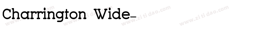 Charrington Wide字体转换